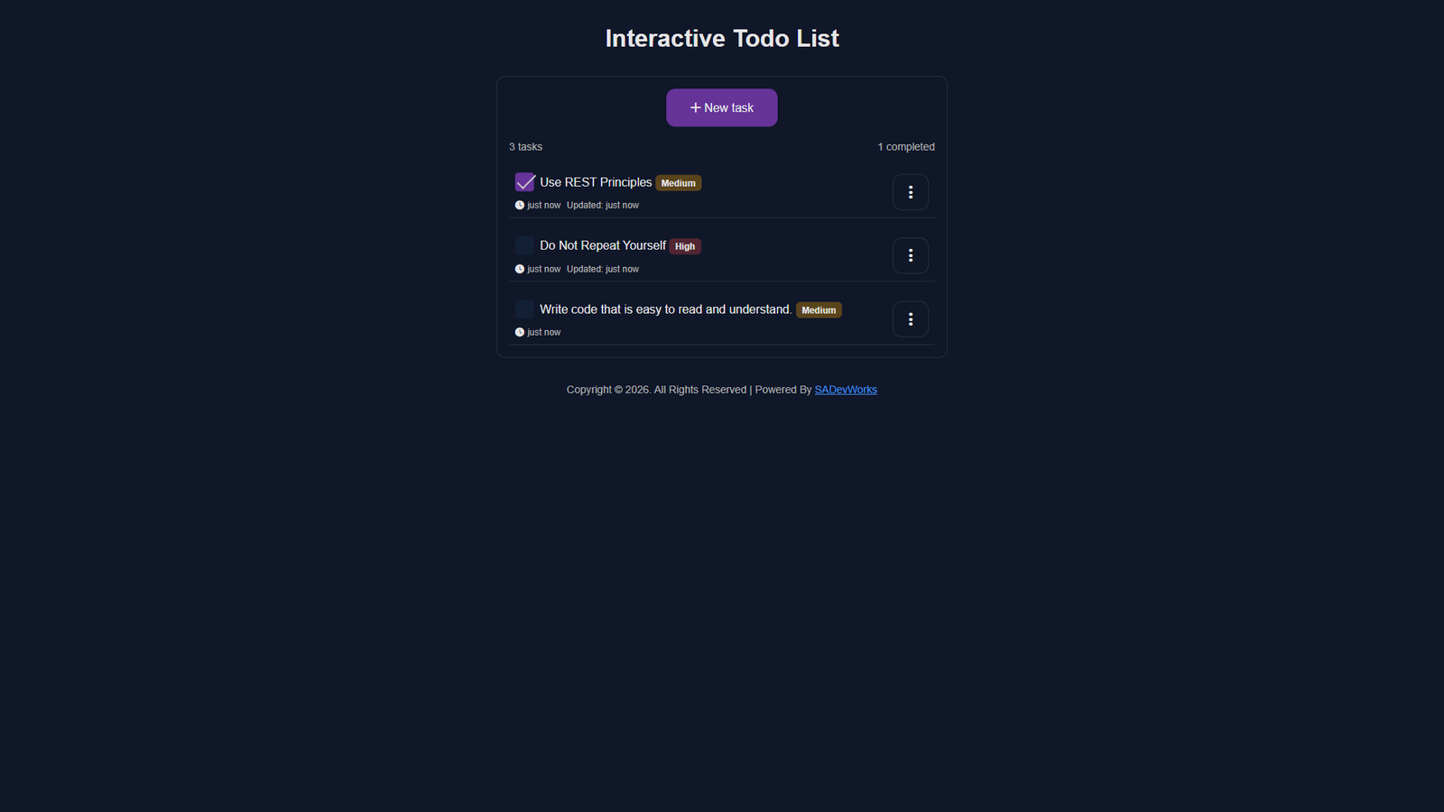 Project screenshot